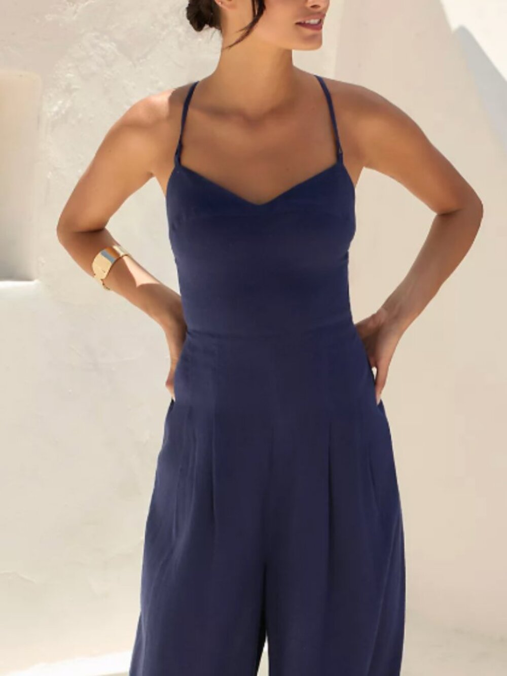 The Carrie Linen Wide-Leg Jumpsuit